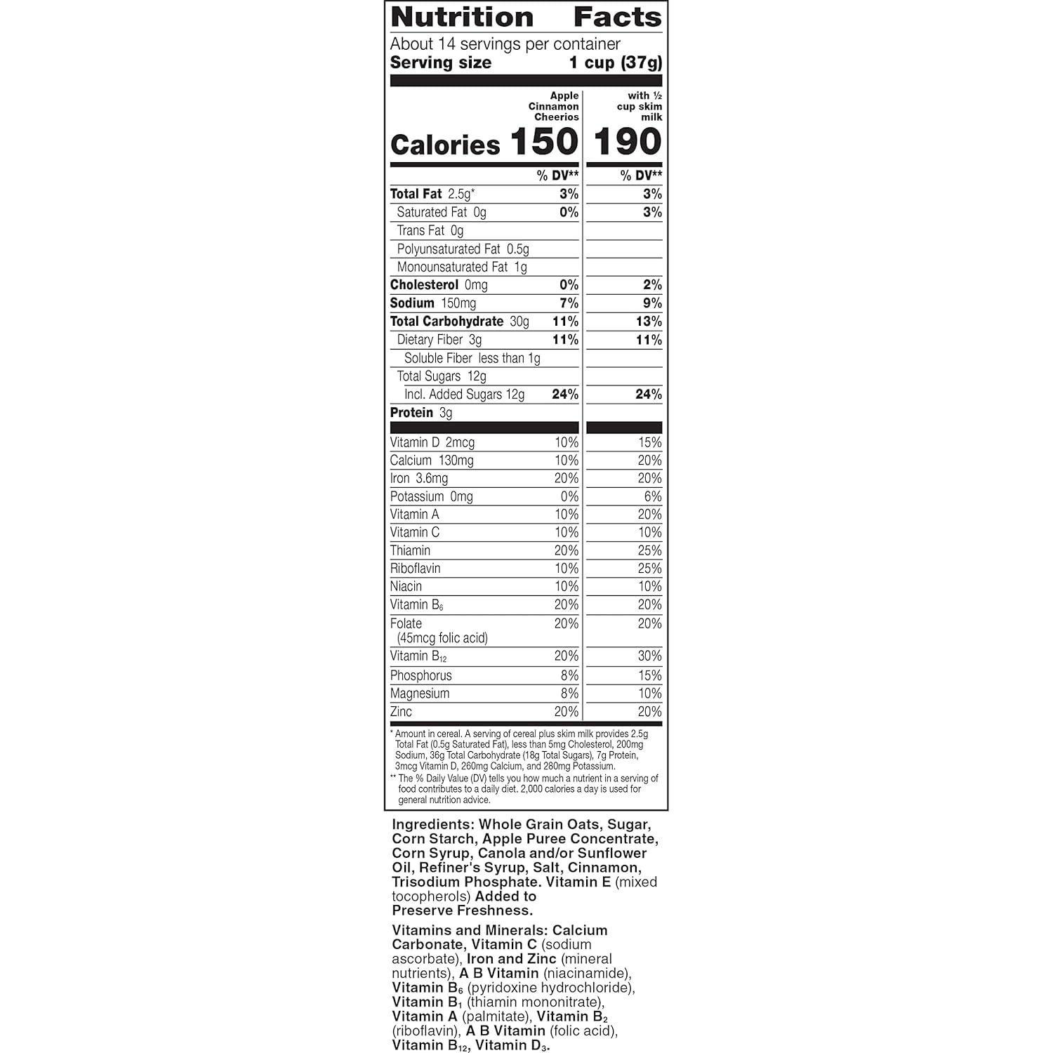 image:imageCheerios Breakfast Cereal Cup Gluten Free Single Serve Cereal 13 oz Pack of 12APPLE CINNAMON