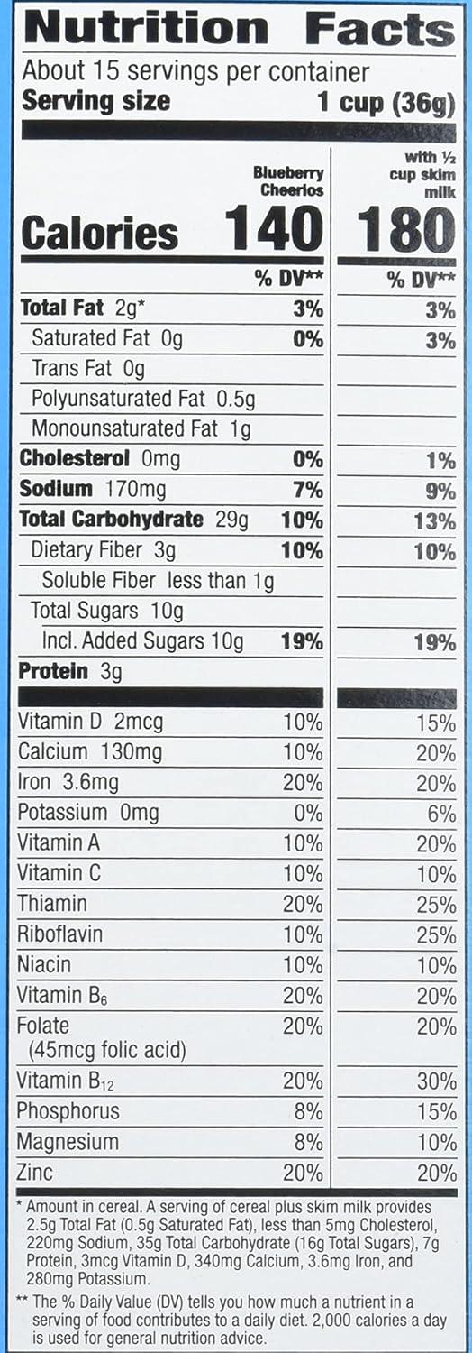 image:imageCheerios Breakfast Cereal Cup Gluten Free Single Serve Cereal 13 oz Pack of 12Blueberry