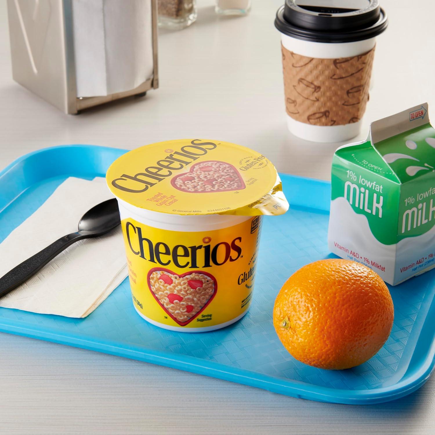 image:imageCheerios Breakfast Cereal Cup Gluten Free Single Serve Cereal 13 oz Pack of 12Cheerios