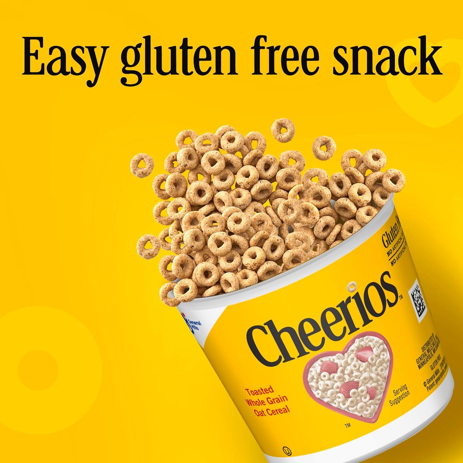 image:imageCheerios Breakfast Cereal Cup Gluten Free Single Serve Cereal 13 oz Pack of 12Cheerios