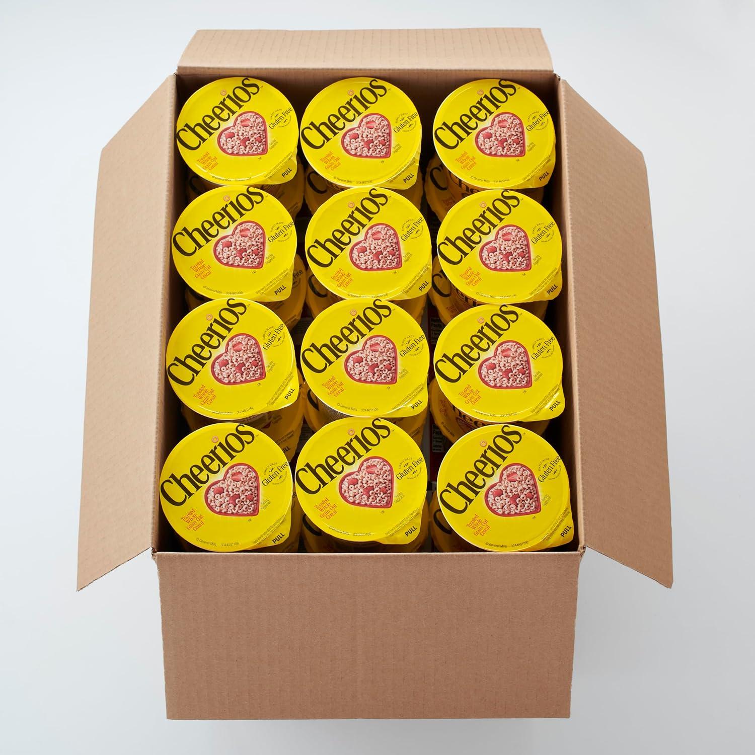 image:imageCheerios Breakfast Cereal Cup Gluten Free Single Serve Cereal 13 oz Pack of 12Cheerios