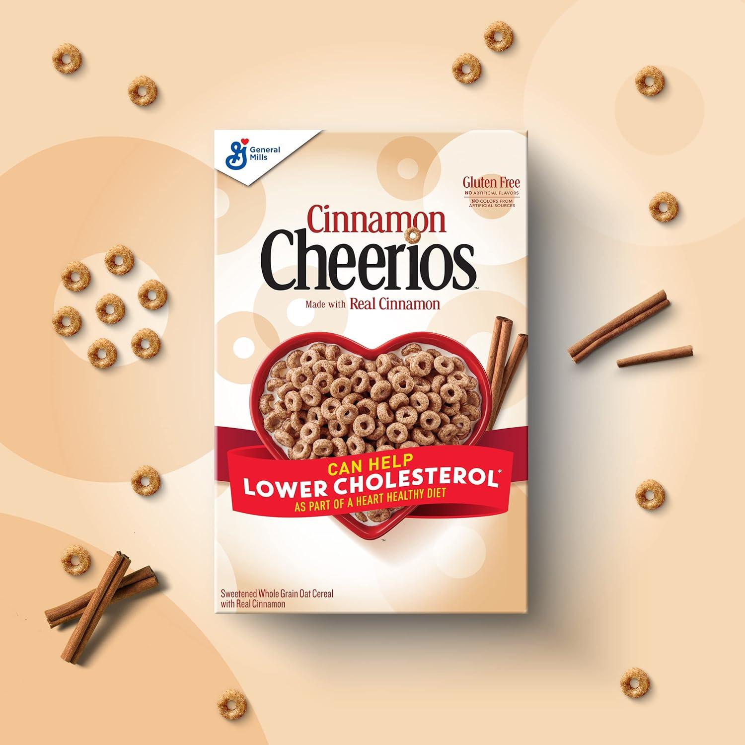 image:imageCheerios Breakfast Cereal Cup Gluten Free Single Serve Cereal 13 oz Pack of 12Cinnamon