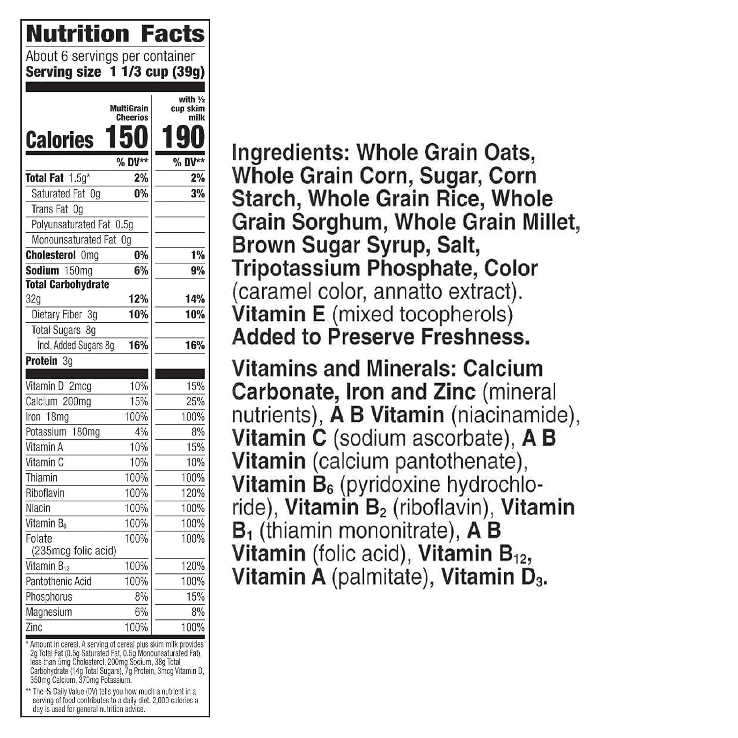 image:imageCheerios Breakfast Cereal Cup Gluten Free Single Serve Cereal 13 oz Pack of 12Multi Grain Cheerios