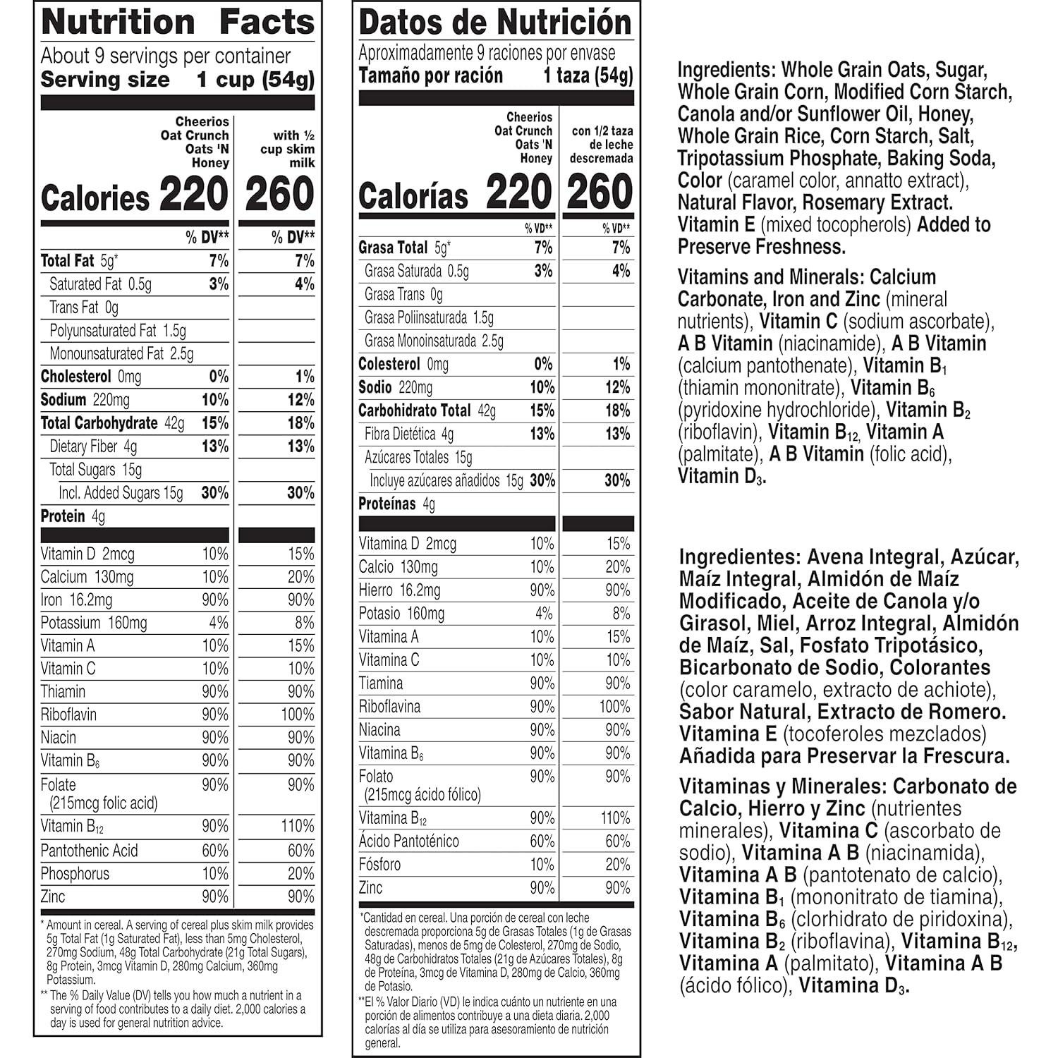image:imageCheerios Breakfast Cereal Cup Gluten Free Single Serve Cereal 13 oz Pack of 12Oats N Honey