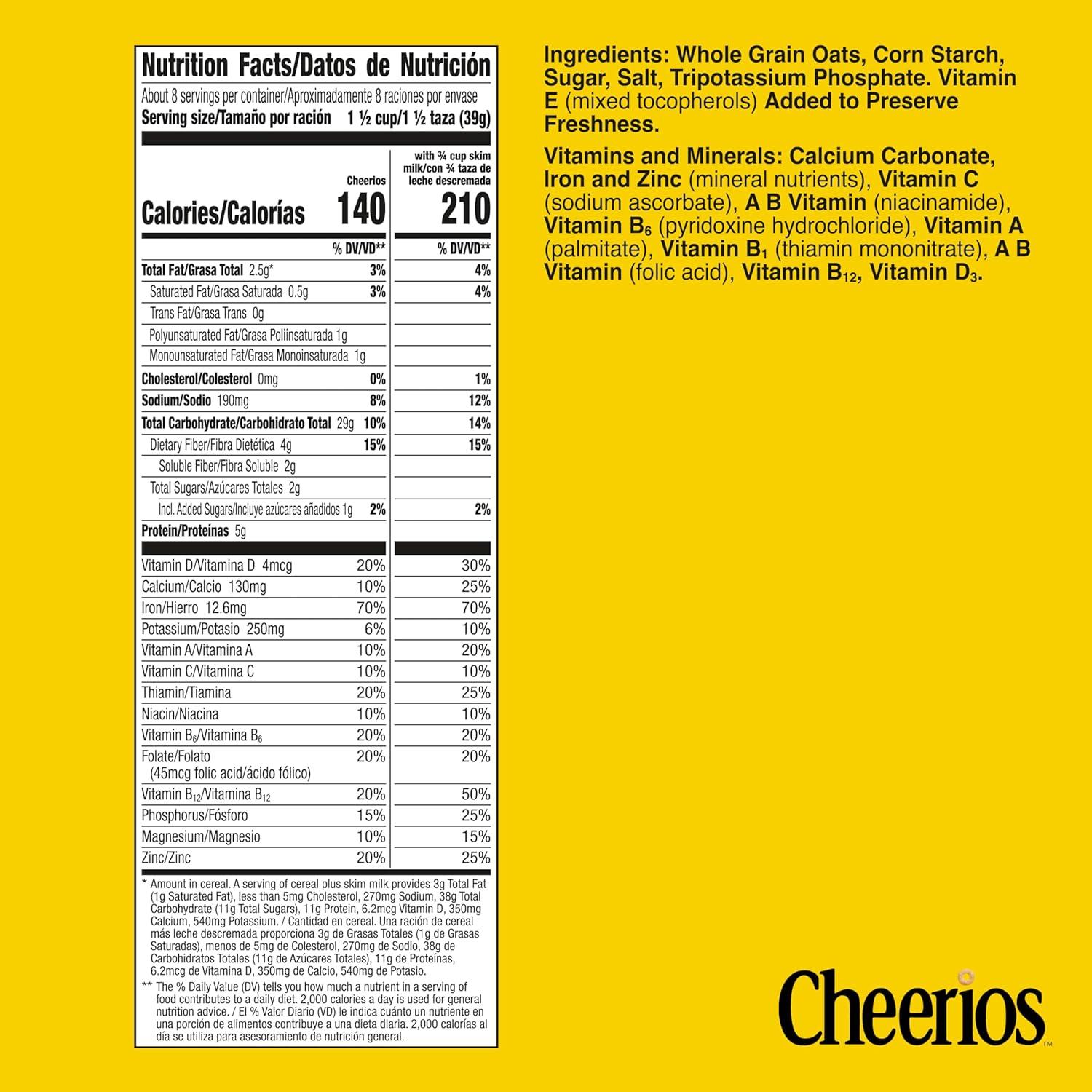 image:imageCheerios Cereal Limited Edition Heart Shapes Affirmations Box Heart Healthy Gluten Free Large Size 12 oz12 Ounce Pack of 1