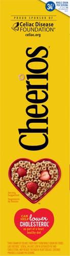 image:imageCheerios Cereal Limited Edition Heart Shapes Affirmations Box Heart Healthy Gluten Free Large Size 12 oz18 Ounce Pack of 4
