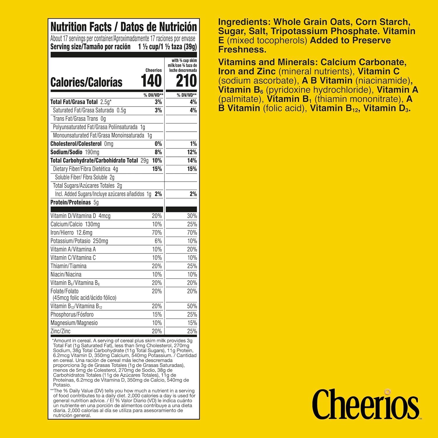 image:imageCheerios Cereal Limited Edition Heart Shapes Affirmations Box Heart Healthy Gluten Free Large Size 12 oz24 Ounce Pack of 1