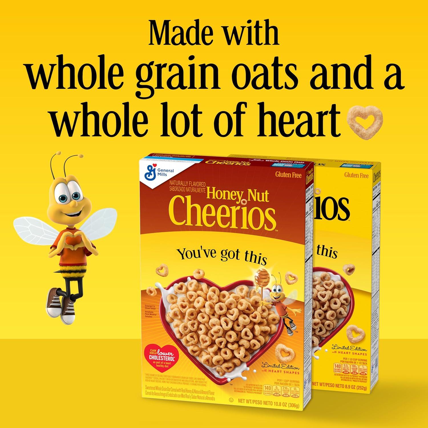 image:imageCheerios Cereal Limited Edition Heart Shapes Affirmations Box Heart Healthy Gluten Free Large Size 12 oz24 Ounce Pack of 1