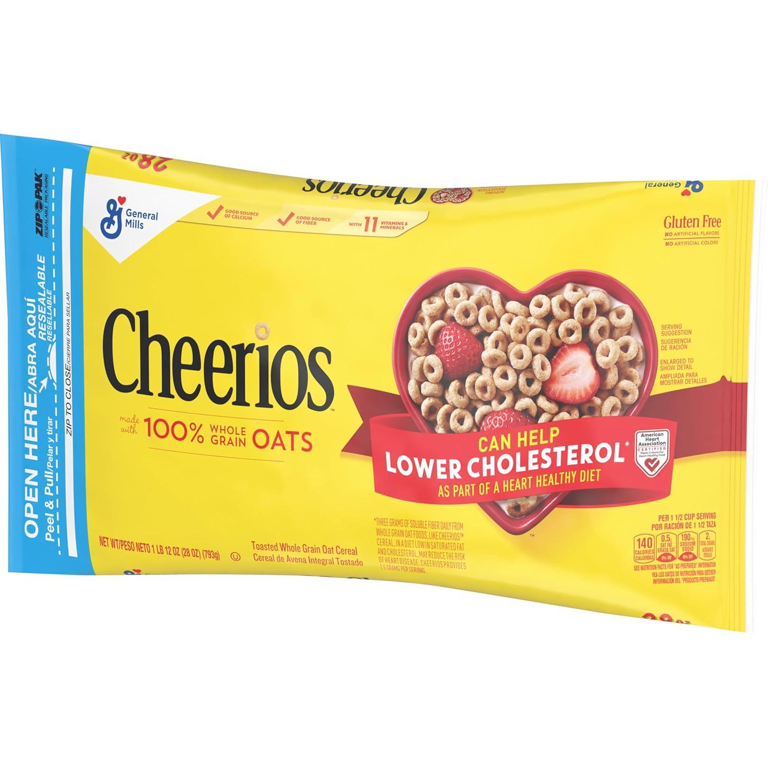 image:imageCheerios Cereal Limited Edition Heart Shapes Affirmations Box Heart Healthy Gluten Free Large Size 12 oz28 Ounce Pack of 1