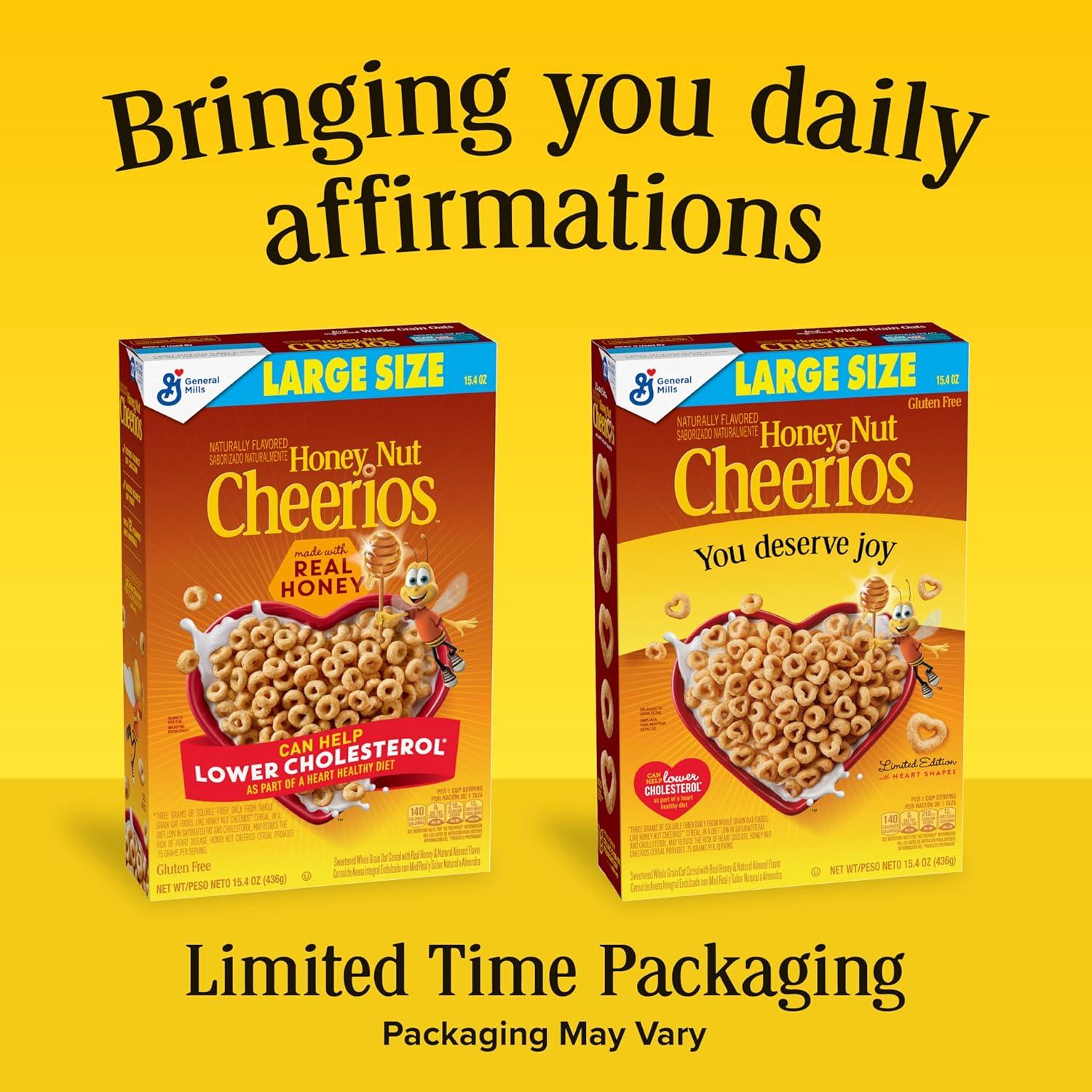 image:imageHoney Nut Cheerios Heart Healthy Breakfast Cereal Gluten Free Cereal With Whole Grain Oats Value Bag 32 ozHoney Nut