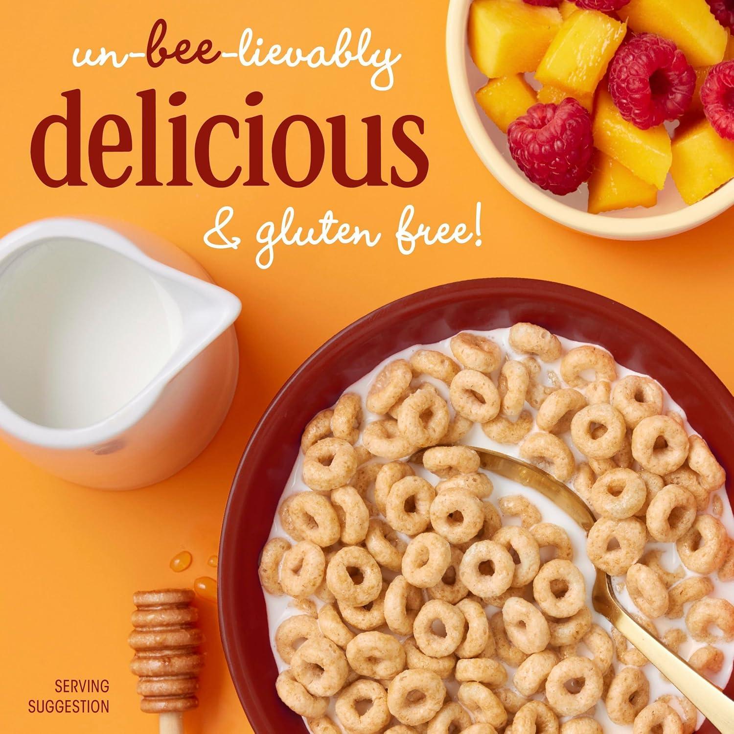 image:imageHoney Nut Cheerios Heart Healthy Breakfast Cereal Gluten Free Cereal With Whole Grain Oats Value Bag 32 ozHoney Nut