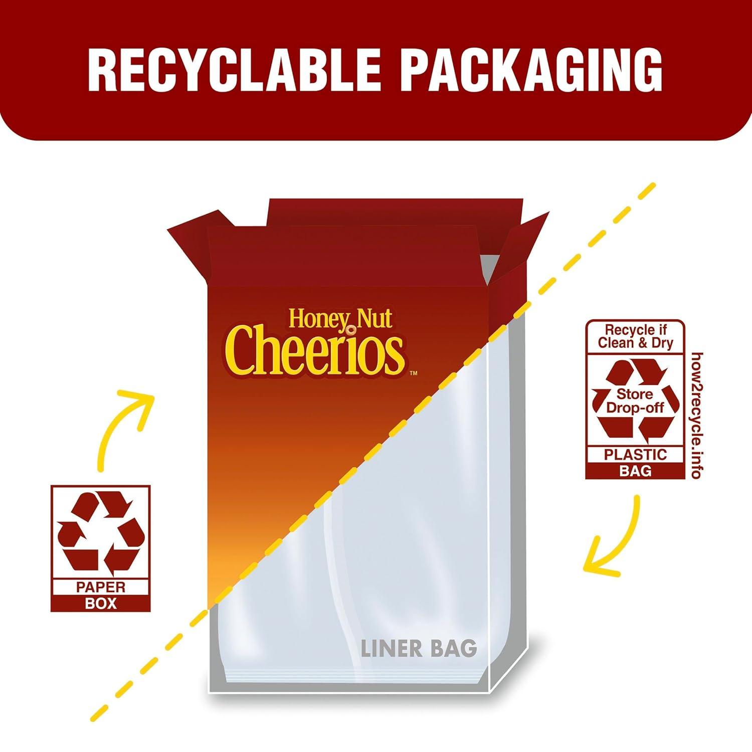 image:imageHoney Nut Cheerios Heart Healthy Breakfast Cereal Gluten Free Cereal With Whole Grain Oats Value Bag 32 ozHoney Nut