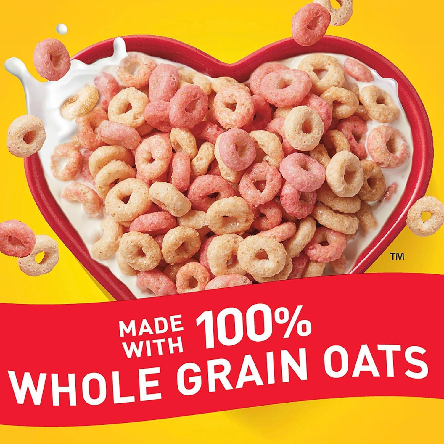 image:imageStrawberry Banana Cheerios Heart Healthy Gluten Free Breakfast Cereal Made with Whole Grain Oats Large Size 149 ozStrawberry Banana