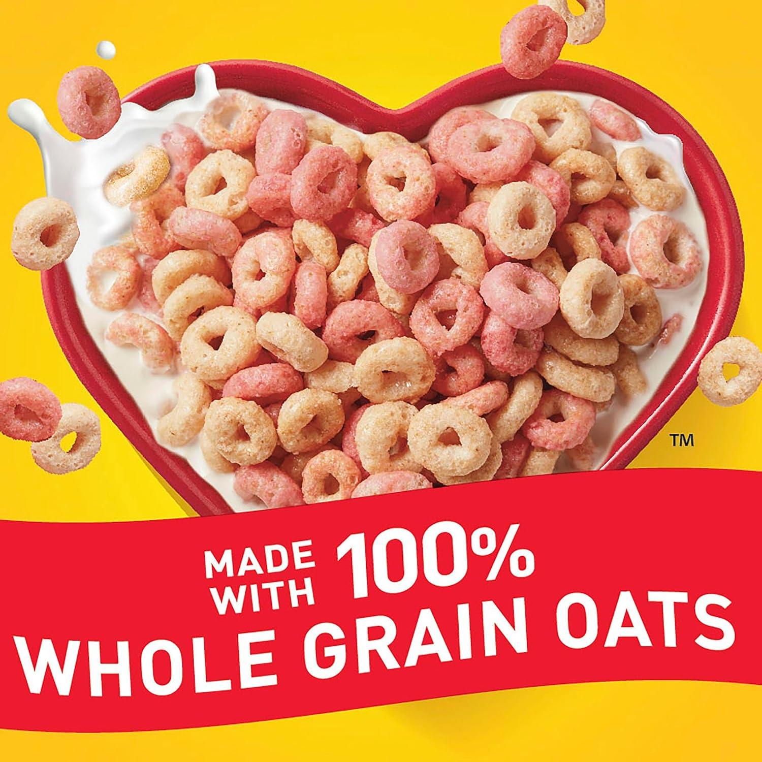 image:imageStrawberry Banana Cheerios Heart Healthy Gluten Free Breakfast Cereal Made with Whole Grain Oats Large Size 149 ozStrawberry Banana