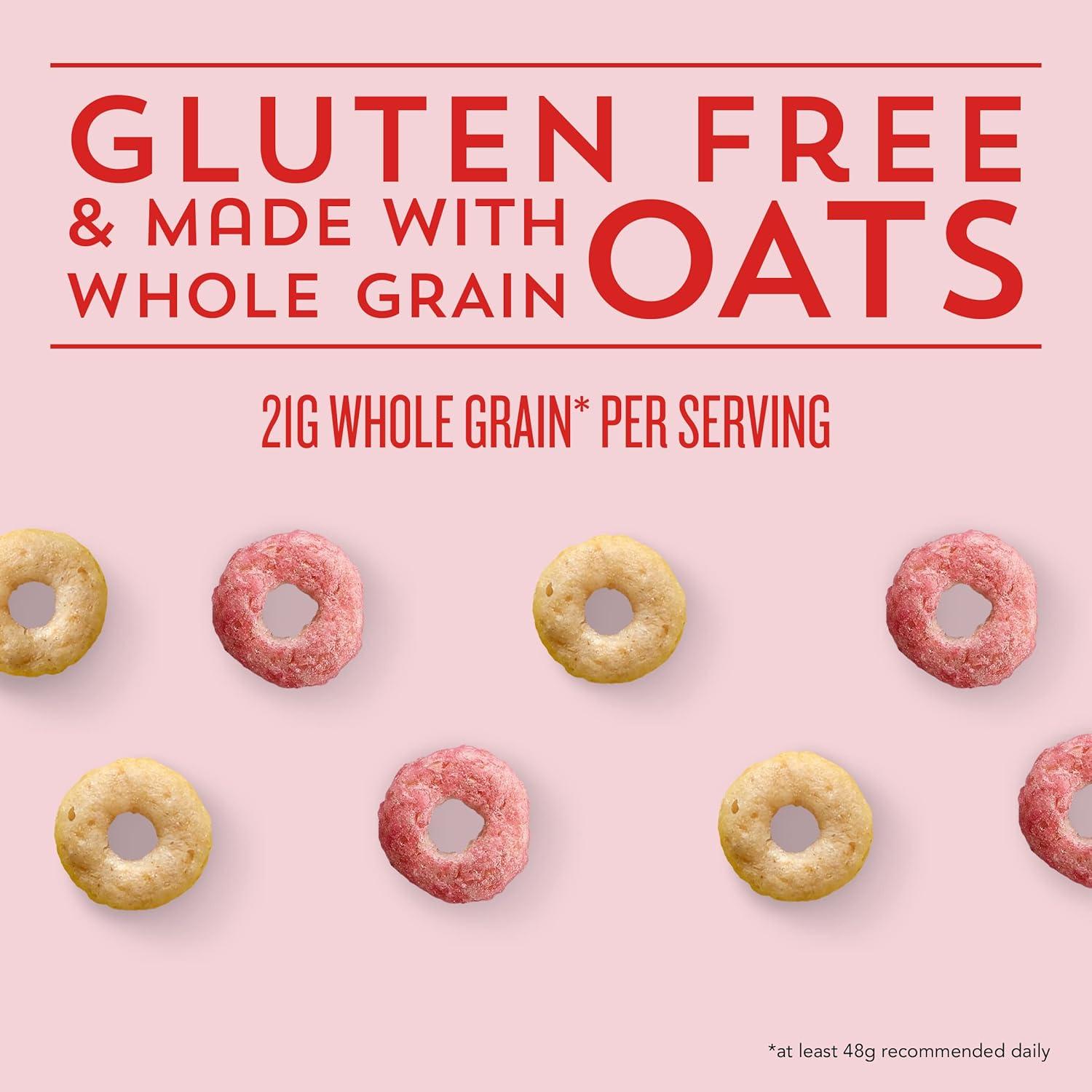 image:imageStrawberry Banana Cheerios Heart Healthy Gluten Free Breakfast Cereal Made with Whole Grain Oats Large Size 149 ozStrawberry Banana