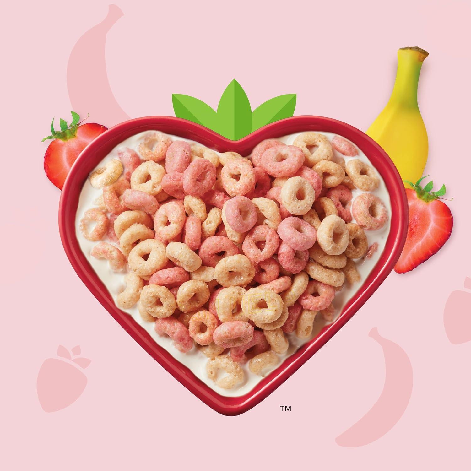image:imageStrawberry Banana Cheerios Heart Healthy Gluten Free Breakfast Cereal Made with Whole Grain Oats Large Size 149 ozStrawberry Banana