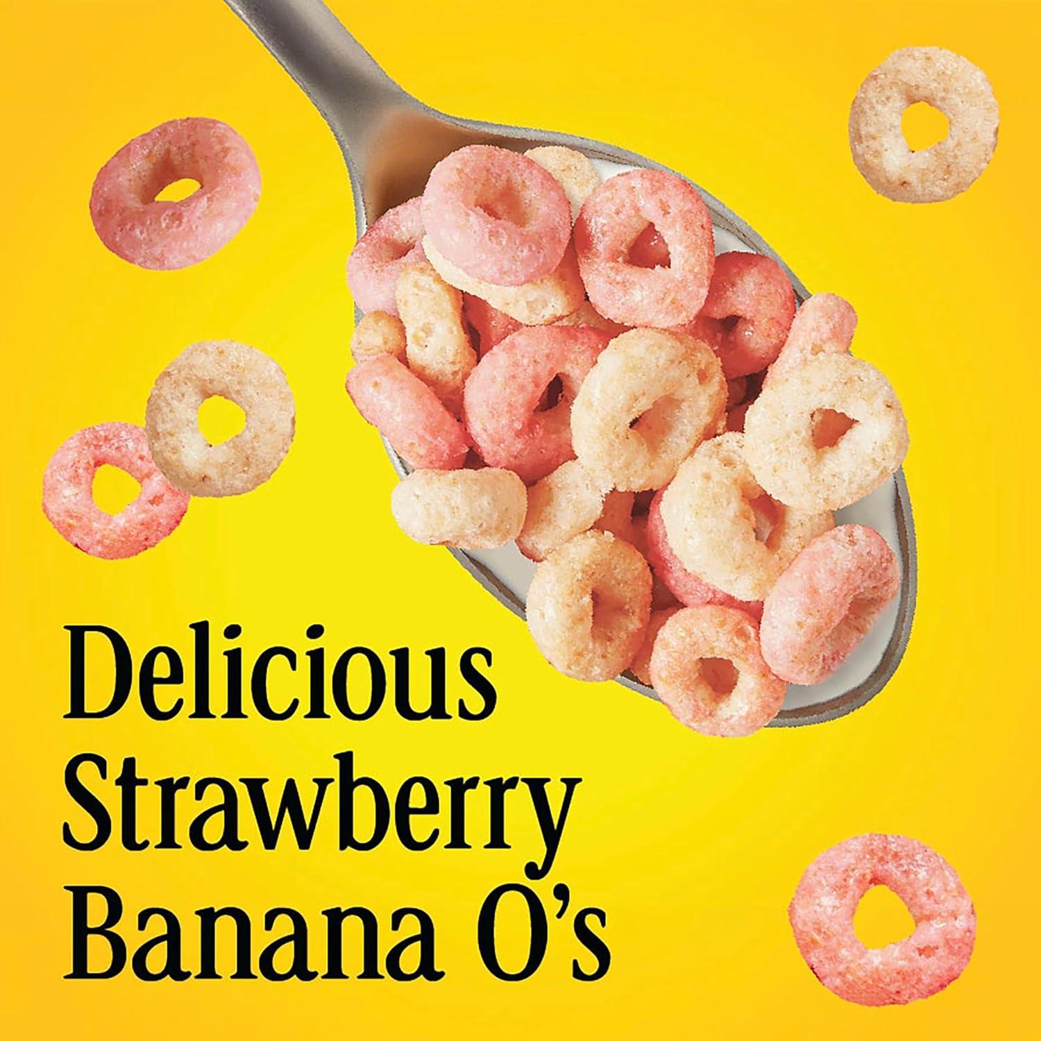 image:imageStrawberry Banana Cheerios Heart Healthy Gluten Free Breakfast Cereal Made with Whole Grain Oats Large Size 149 ozStrawberry Banana