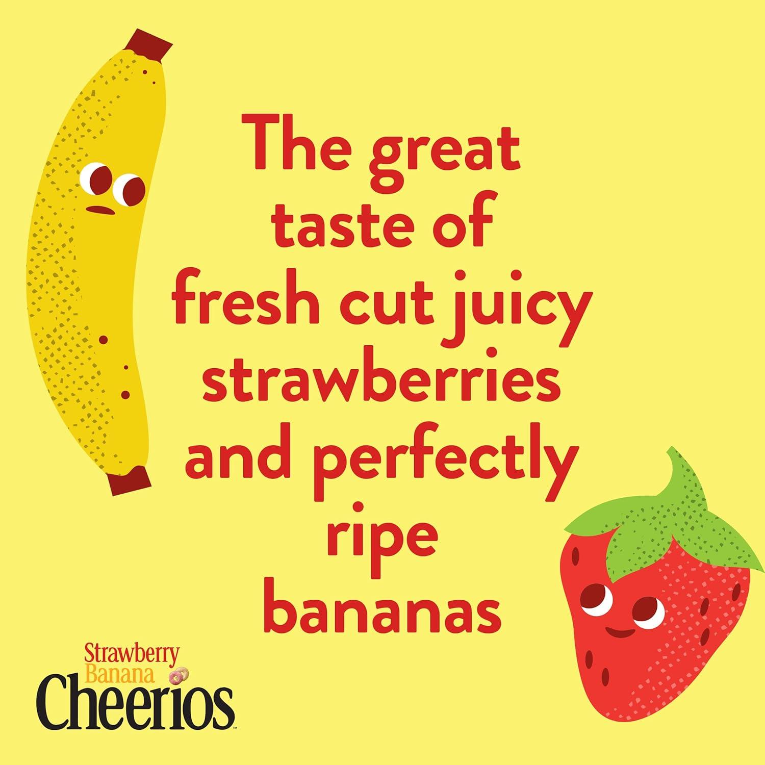 image:imageStrawberry Banana Cheerios Heart Healthy Gluten Free Breakfast Cereal Made with Whole Grain Oats Large Size 149 ozStrawberry Banana