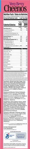 image:imageVery Berry Cheerios Heart Healthy Gluten Free Breakfast Cereal Made with Whole Grain Oats Family Size 186 oz186 Ounce Pack of 2