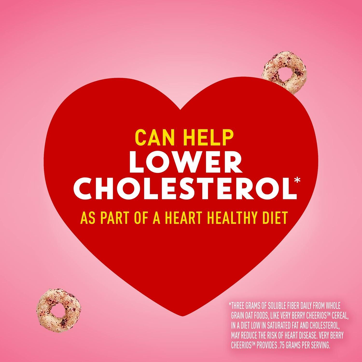 image:imageVery Berry Cheerios Heart Healthy Gluten Free Breakfast Cereal Made with Whole Grain Oats Family Size 186 oz186 Ounce Pack of 2