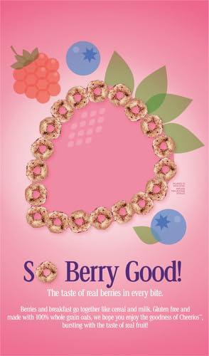 image:imageVery Berry Cheerios Heart Healthy Gluten Free Breakfast Cereal Made with Whole Grain Oats Family Size 186 oz186 Ounce Pack of 2