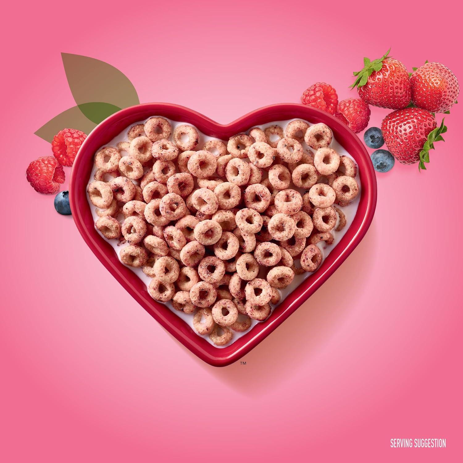 image:imageVery Berry Cheerios Heart Healthy Gluten Free Breakfast Cereal Made with Whole Grain Oats Family Size 186 oz186 Ounce Pack of 2