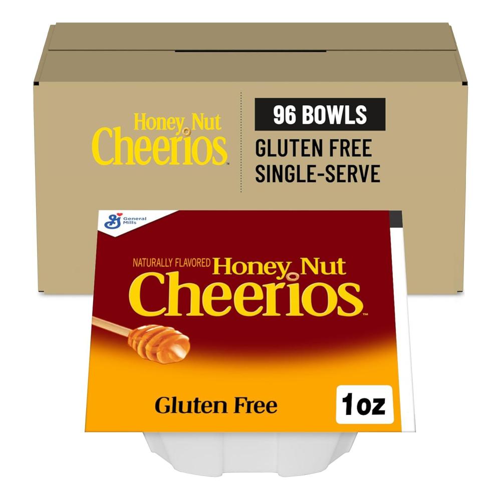image:imageApple Cinnamon Cheerios Bowl Pak Cereal 96CountHoney Nut