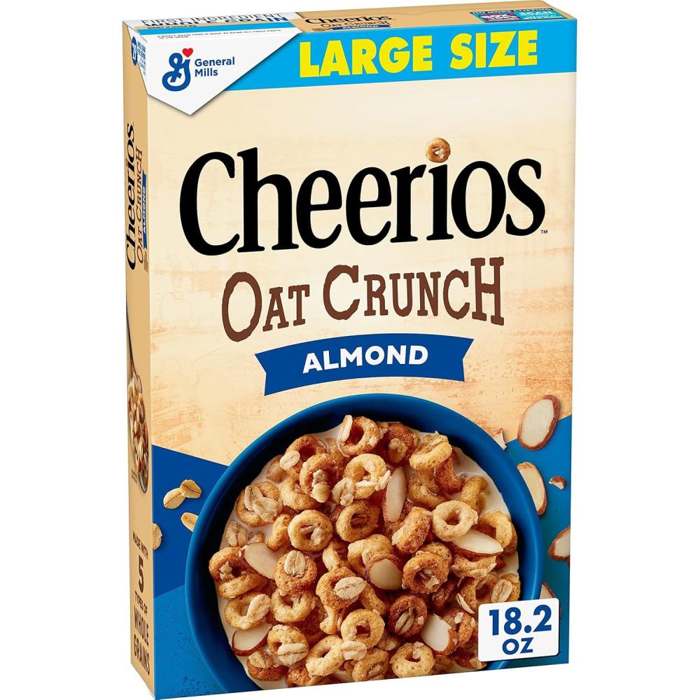 image:imageCheerios Breakfast Cereal Cup Gluten Free Single Serve Cereal 13 oz Pack of 12Almond