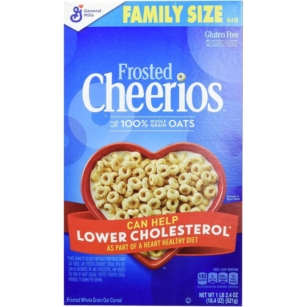 image:imageCheerios Breakfast Cereal Cup Gluten Free Single Serve Cereal 13 oz Pack of 12Frosted