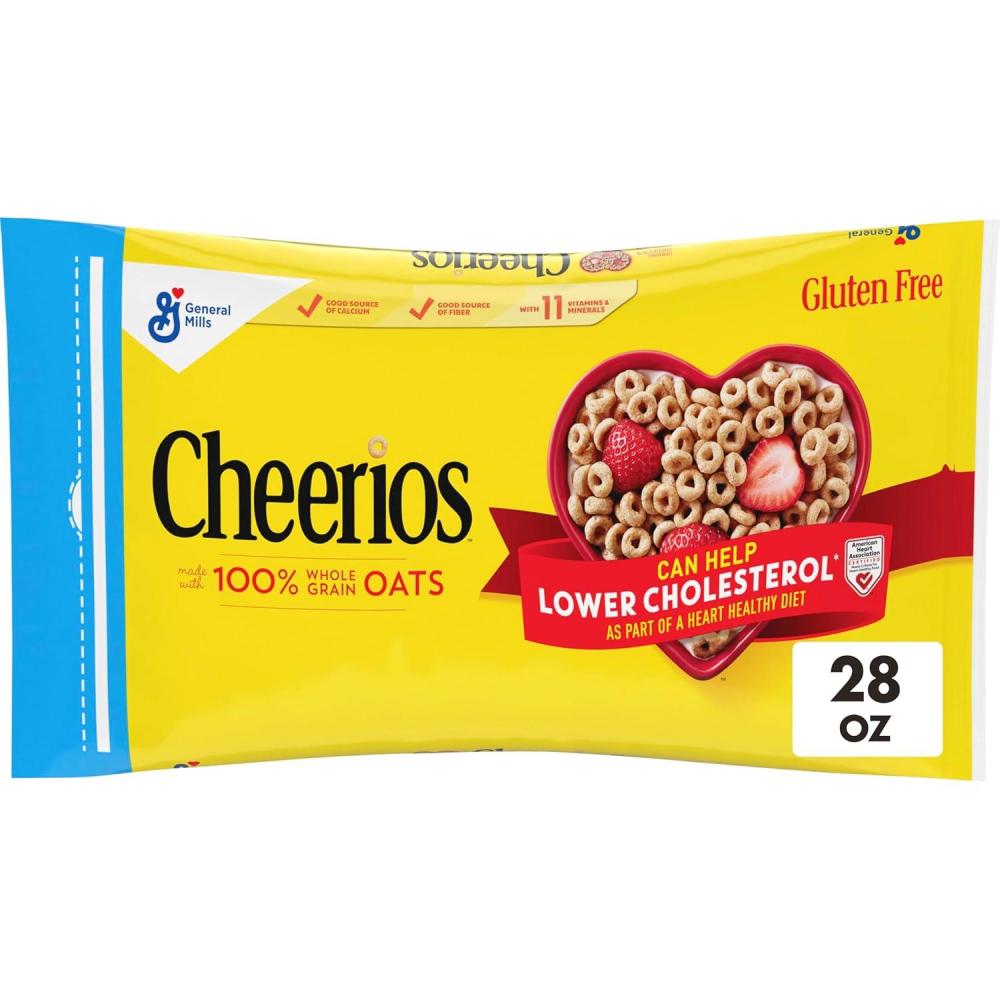 image:imageCheerios Cereal Limited Edition Heart Shapes Affirmations Box Heart Healthy Gluten Free Large Size 12 oz28 Ounce Pack of 1