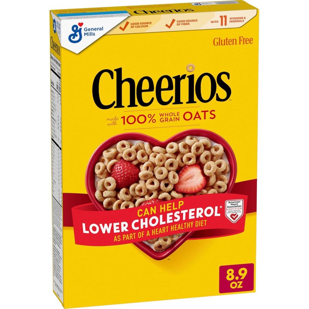 image:imageCheerios Cereal Limited Edition Heart Shapes Affirmations Box Heart Healthy Gluten Free Large Size 12 oz89 Ounce Pack of 1