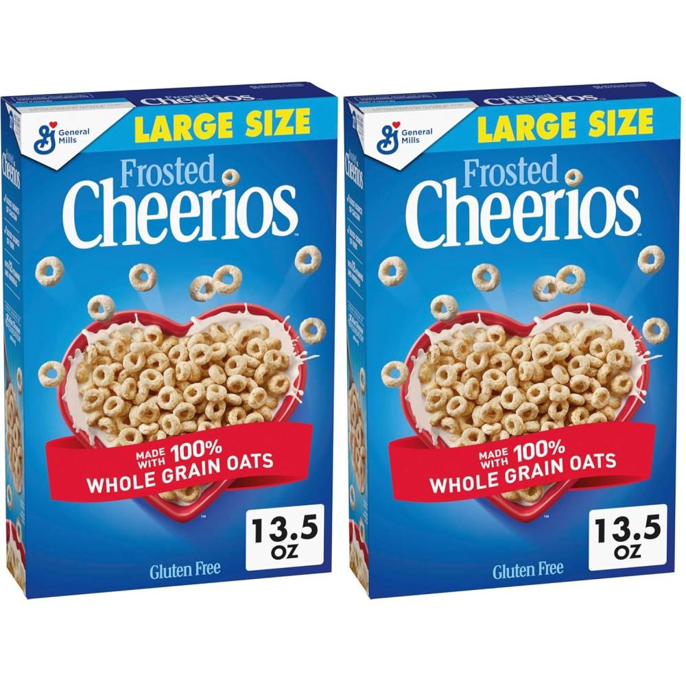 image:imageFrosted Cheerios Heart Healthy Cereal Family Size 184 oz135 Ounce Pack of 2