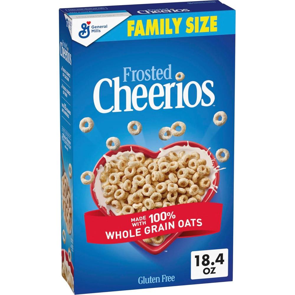 image:imageFrosted Cheerios Heart Healthy Cereal Family Size 184 oz184 Ounce Pack of 1