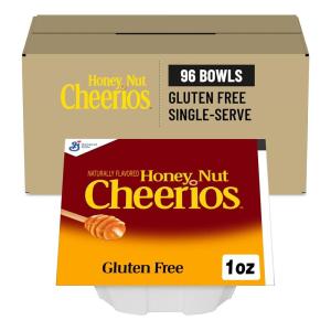 Apple Cinnamon Cheerios Bowl Pak Cereal, 96Count(Honey Nut)