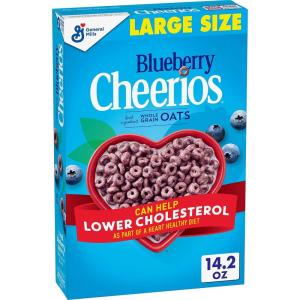 Cheerios Breakfast Cereal Cup, Gluten Free, Single Serve Cereal, 1.3 oz (Pack of 12)(Blueberry)
