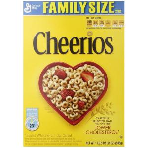 Cheerios Breakfast Cereal Cup, Gluten Free, Single Serve Cereal, 1.3 oz (Pack of 12)(Cheerios Cereal)