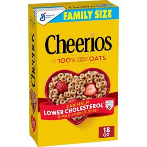 Cheerios Breakfast Cereal Cup, Gluten Free, Single Serve Cereal, 1.3 oz (Pack of 12)(whole grain oats)