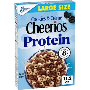 Cheerios Protein Cereal, Cookies and Crème, 8g Protein, Family Size, 15 oz(11.2 Ounce (Pack of 1))
