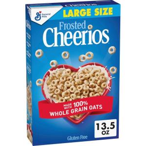 Frosted Cheerios, Heart Healthy Cereal, Family Size, 18.4 oz(13.5 Ounce (Pack of 1))