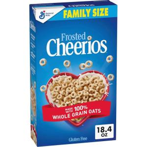 Frosted Cheerios, Heart Healthy Cereal, Family Size, 18.4 oz(18.4 Ounce (Pack of 1))