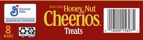 image:imageHoney Nut Cheerios Breakfast Cereal Treat Bars Snack Bars 8 ct8 Count Pack of 5
