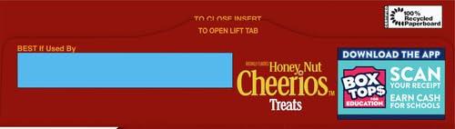 image:imageHoney Nut Cheerios Breakfast Cereal Treat Bars Snack Bars 8 ct8 Count Pack of 6