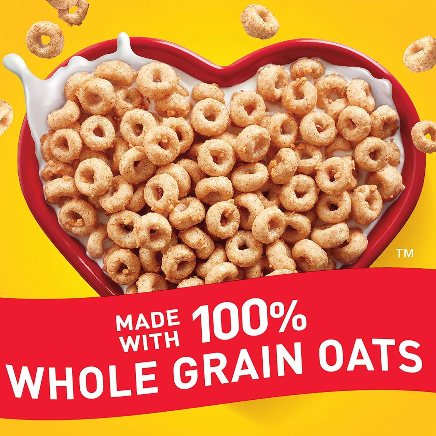 image:imageApple Cinnamon Cheerios Heart Healthy Gluten Free Breakfast Cereal Made with Whole Grain Oats Large Size 142 oz19 Ounce Pack of 1