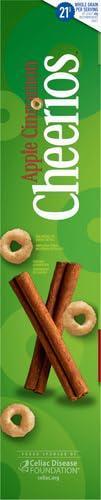 image:imageApple Cinnamon Cheerios Heart Healthy Gluten Free Breakfast Cereal Made with Whole Grain Oats Large Size 142 oz19 Ounce Pack of 4