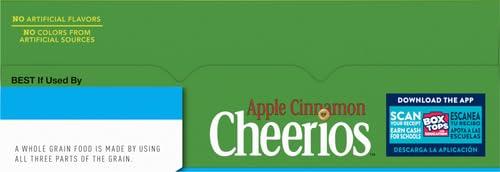 image:imageApple Cinnamon Cheerios Heart Healthy Gluten Free Breakfast Cereal Made with Whole Grain Oats Large Size 142 oz19 Ounce Pack of 4