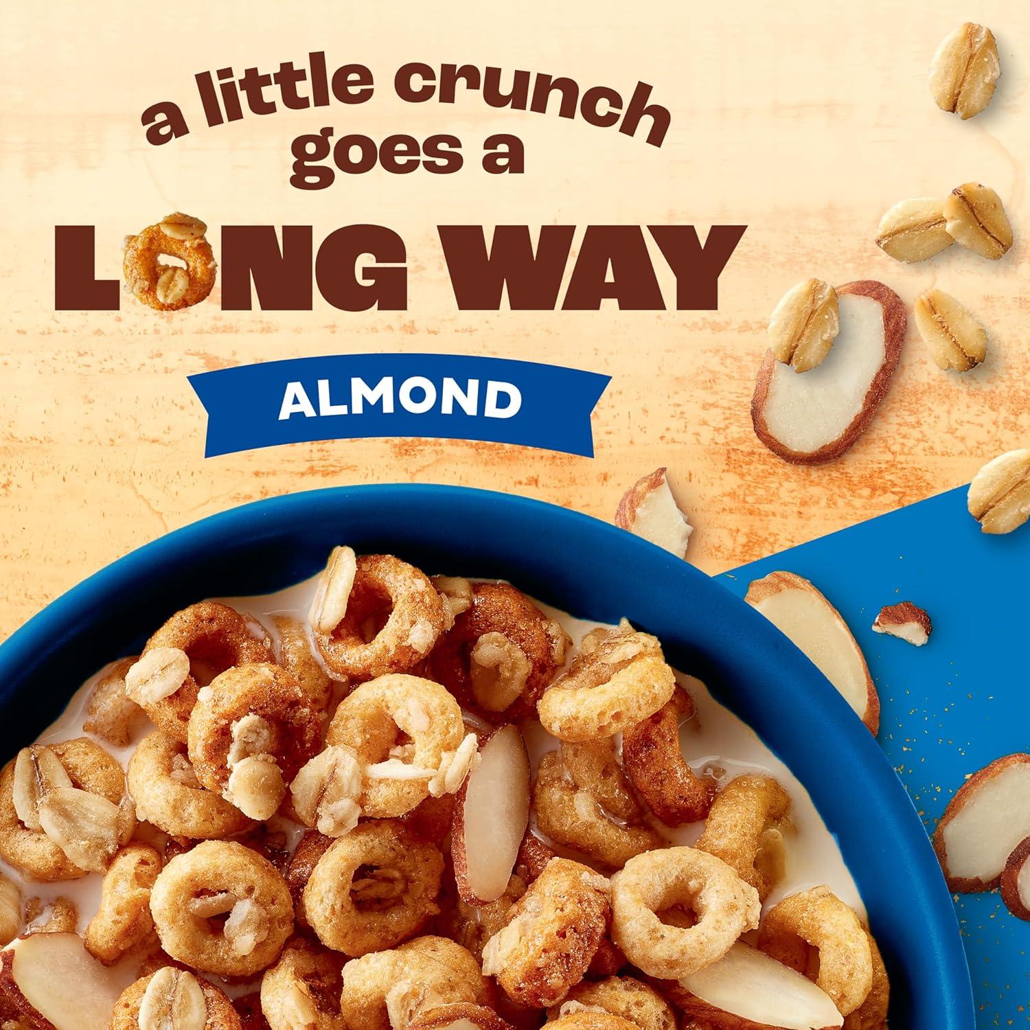 image:imageCheerios Oat Crunch Almond Breakfast Cereal Made with Whole Grain Large Size 182 ozAlmond
