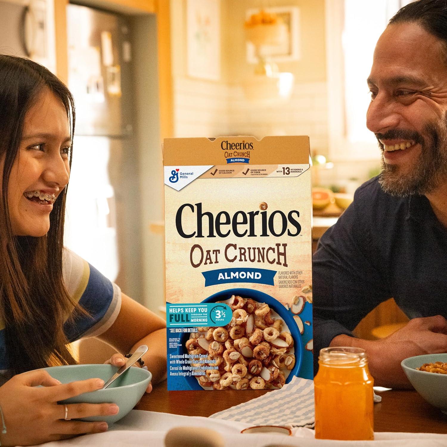 image:imageCheerios Oat Crunch Almond Breakfast Cereal Made with Whole Grain Large Size 182 ozAlmond