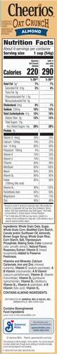 image:imageCheerios Oat Crunch Almond Breakfast Cereal Made with Whole Grain Large Size 182 ozAlmond