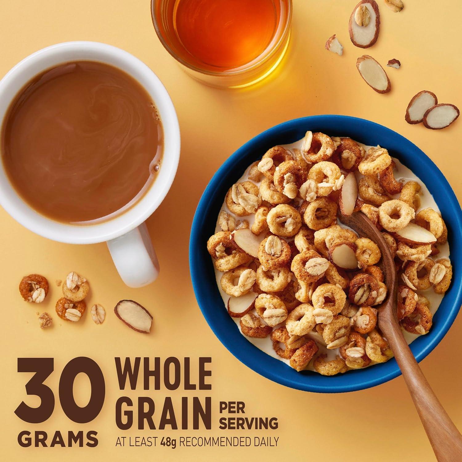 image:imageCheerios Oat Crunch Almond Breakfast Cereal Made with Whole Grain Large Size 182 ozAlmond