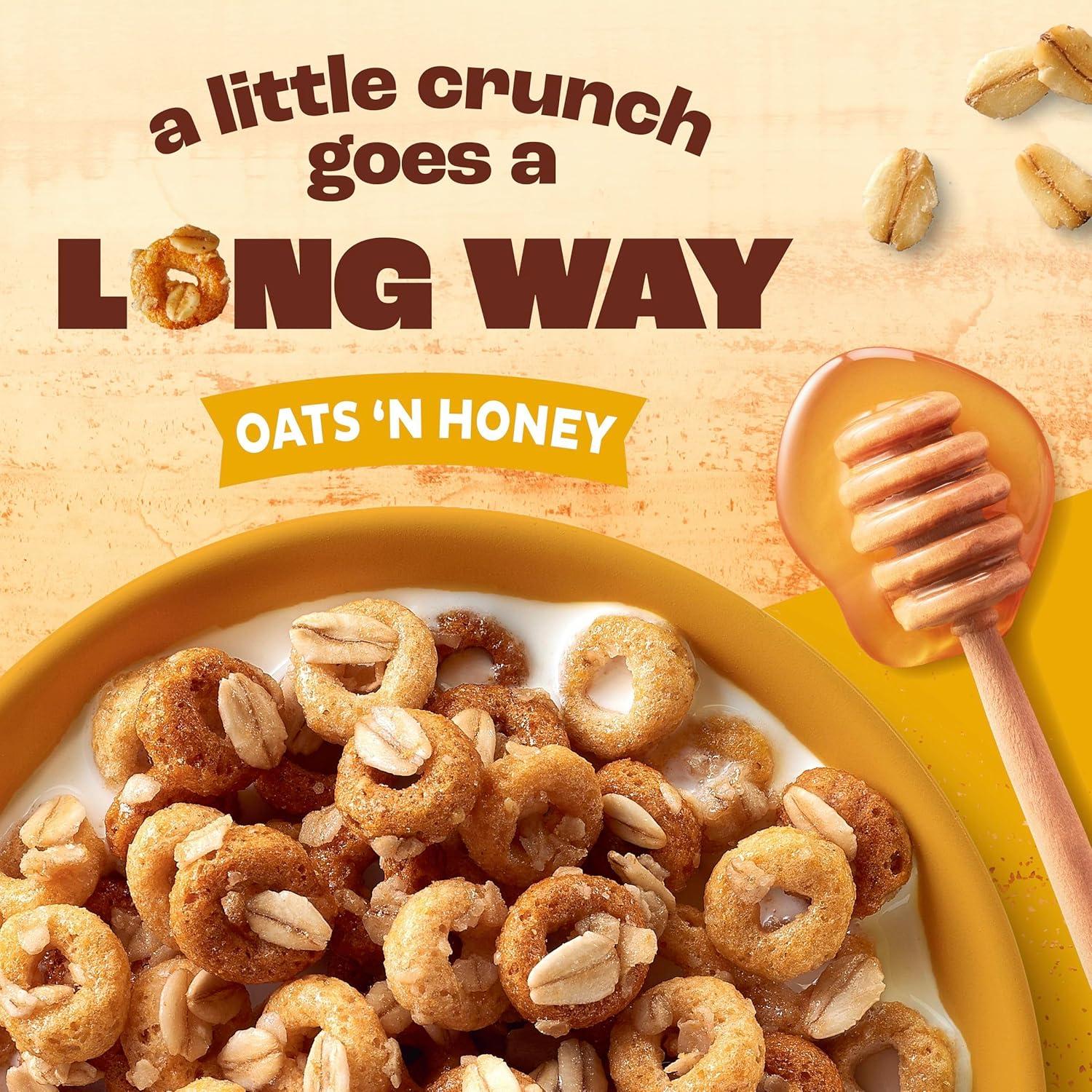 image:imageCheerios Oat Crunch Oats N Honey Breakfast Cereal Made with Whole Grain Large Size 182 oz182 Ounce Pack of 1